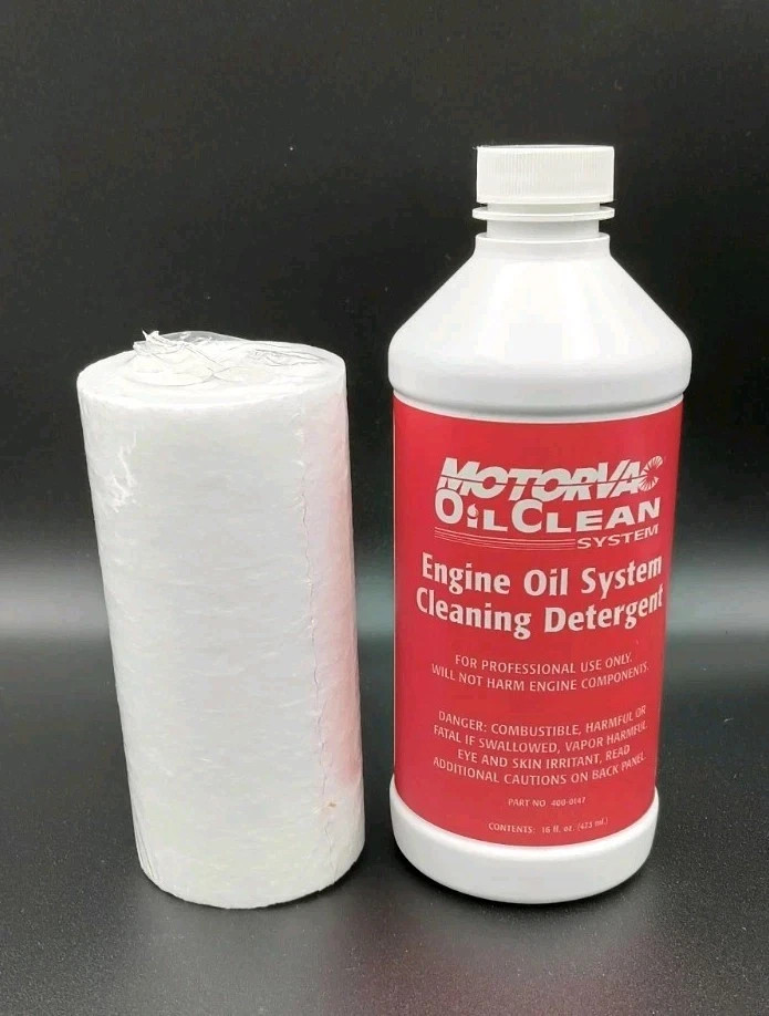 MOTORVAC: Engine Oil System Cleaning Detergent & Filter (#400-0147) 12 Pack Set