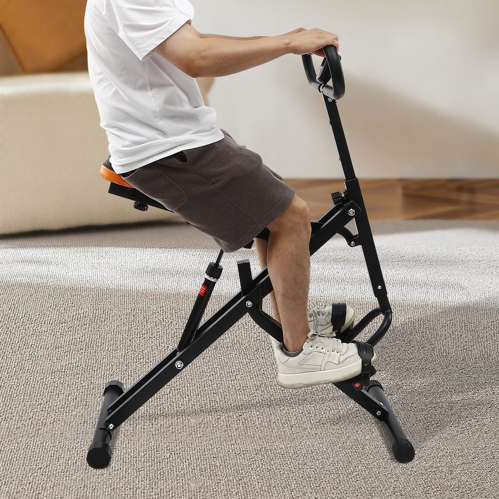 Adjustable Squat Machine Trainer Rowing Machine 264lbs for Ab Workout Glutes