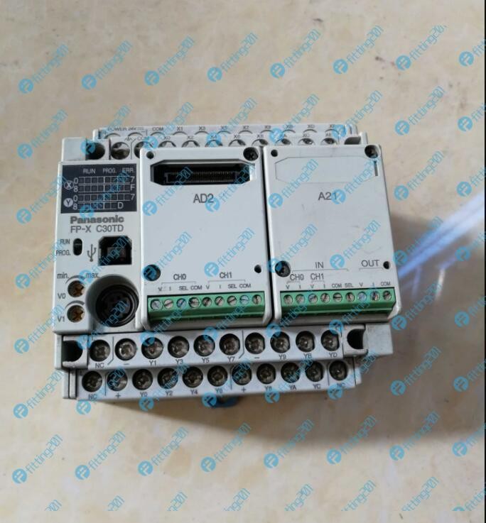 One Panasonic AFPX-C30TD programmable controller tested in good condition