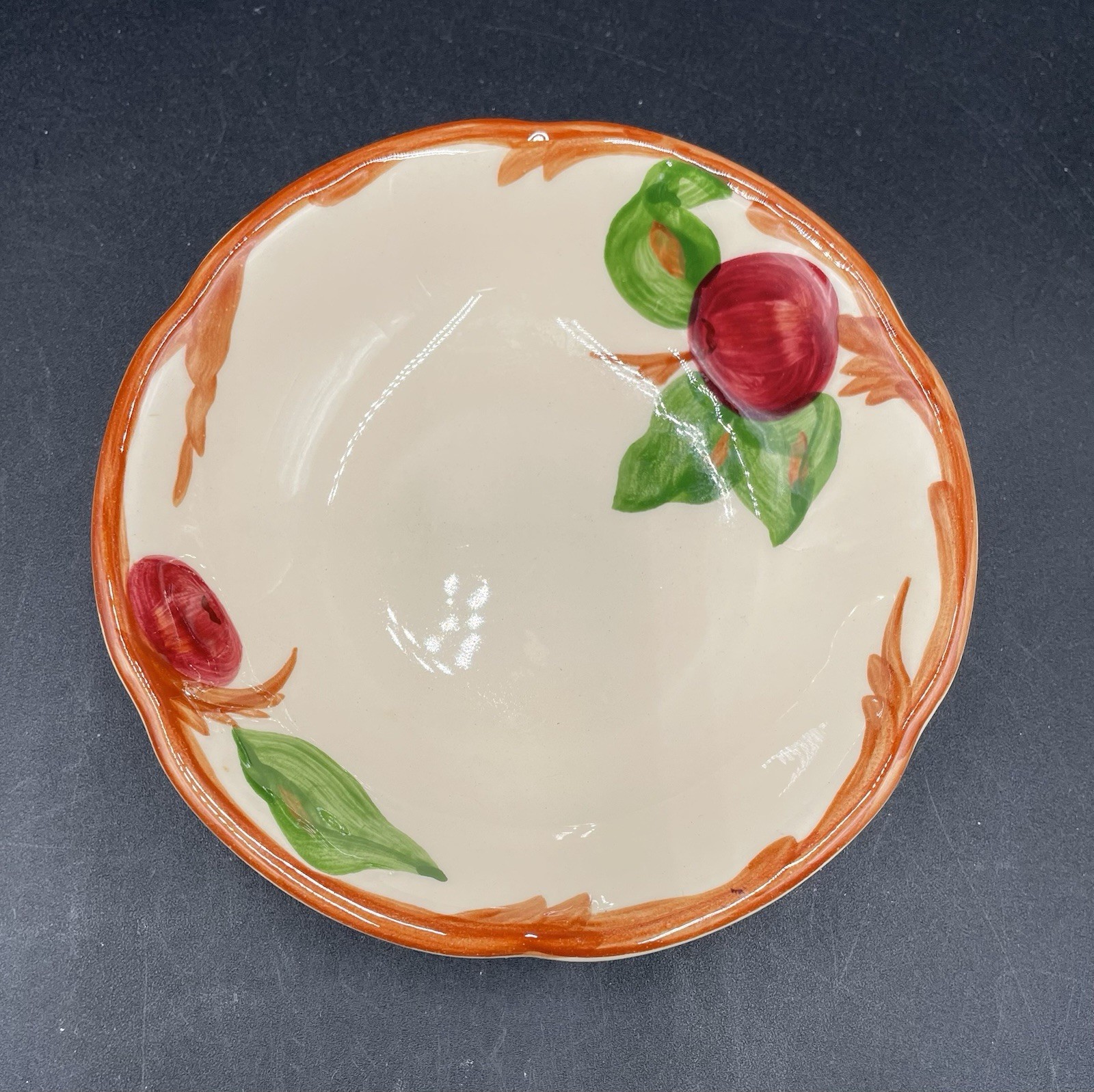 Franciscan 5 1/4 Inch Apple Pattern Dessert/Fruit Bowls - Set Of 6 !!!