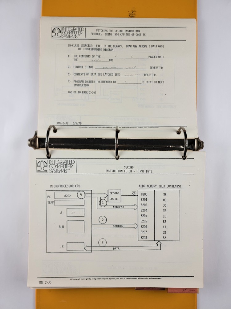 Vintage 1979 Integrated Computer Systems Retrocomputing Programming Workshop