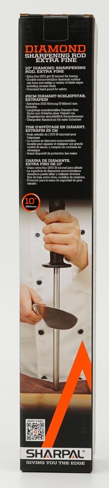 Diamond Solid Sharpening Steel Professional Knife Blade Sharpener Honing Rod