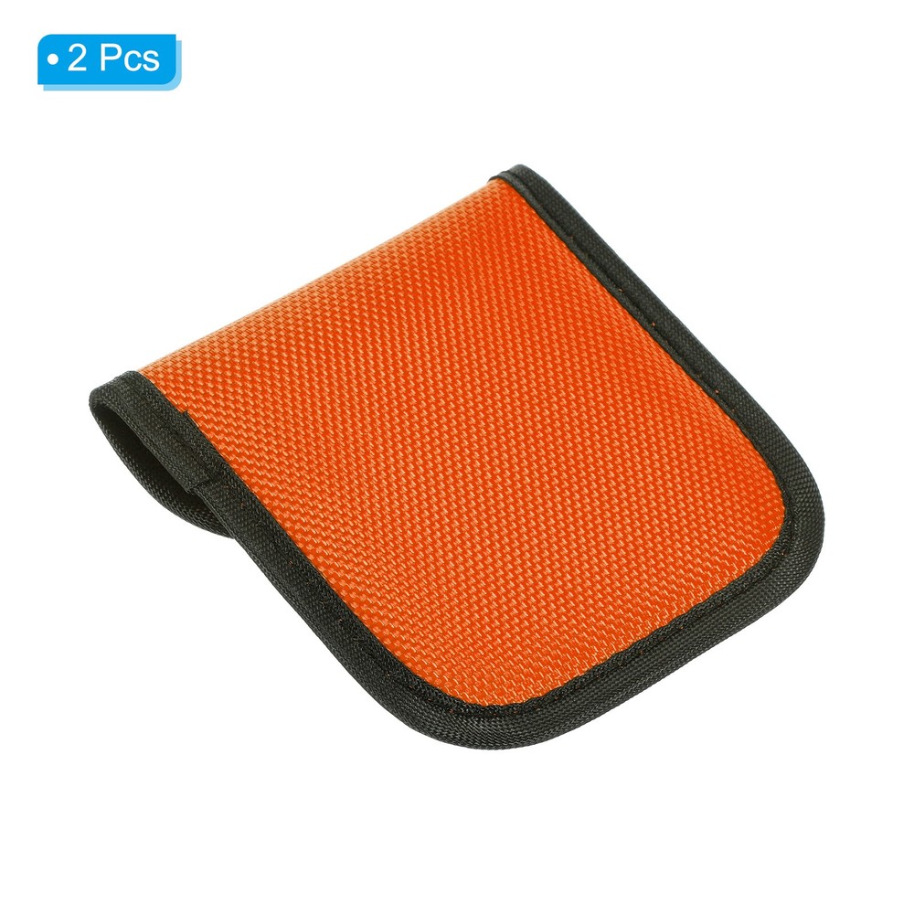 2Pcs 58mm Camera Filter Case Camera Filter Case Pouch Orange