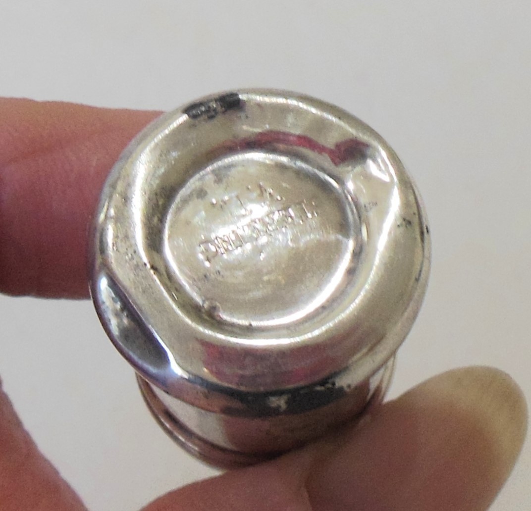 Set of 6 Mini Sterling Salt & Pepper Shakers VL Vincenzo Lollo NY MIB