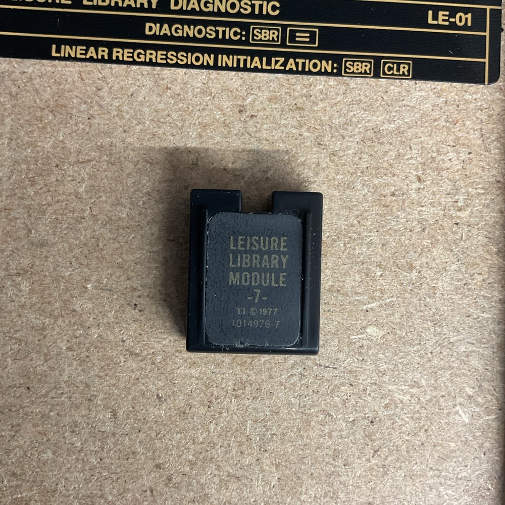 Solid State Software Programmable TI 58/59 Leisure Library Quick Reference Guide