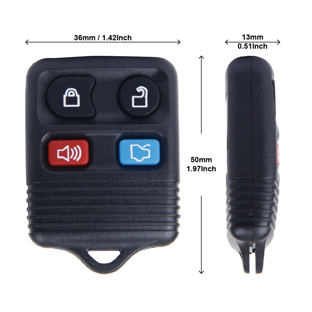 2Pcs Keyless Entry Remote Control Car Key For 1999 2000 2001-2015 Ford Explore