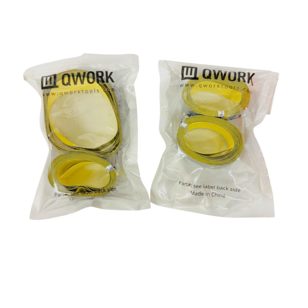 Qwork Adhesive Backed Tape Measures, Left to Right Reading, 4 Pcs