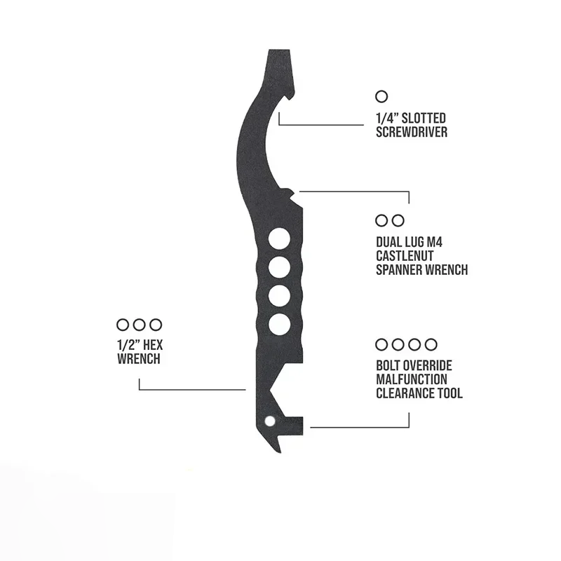 WADSN Tactical Multitasker M4 TOOL Multipurpose Maintenance Screwdriver Keychain