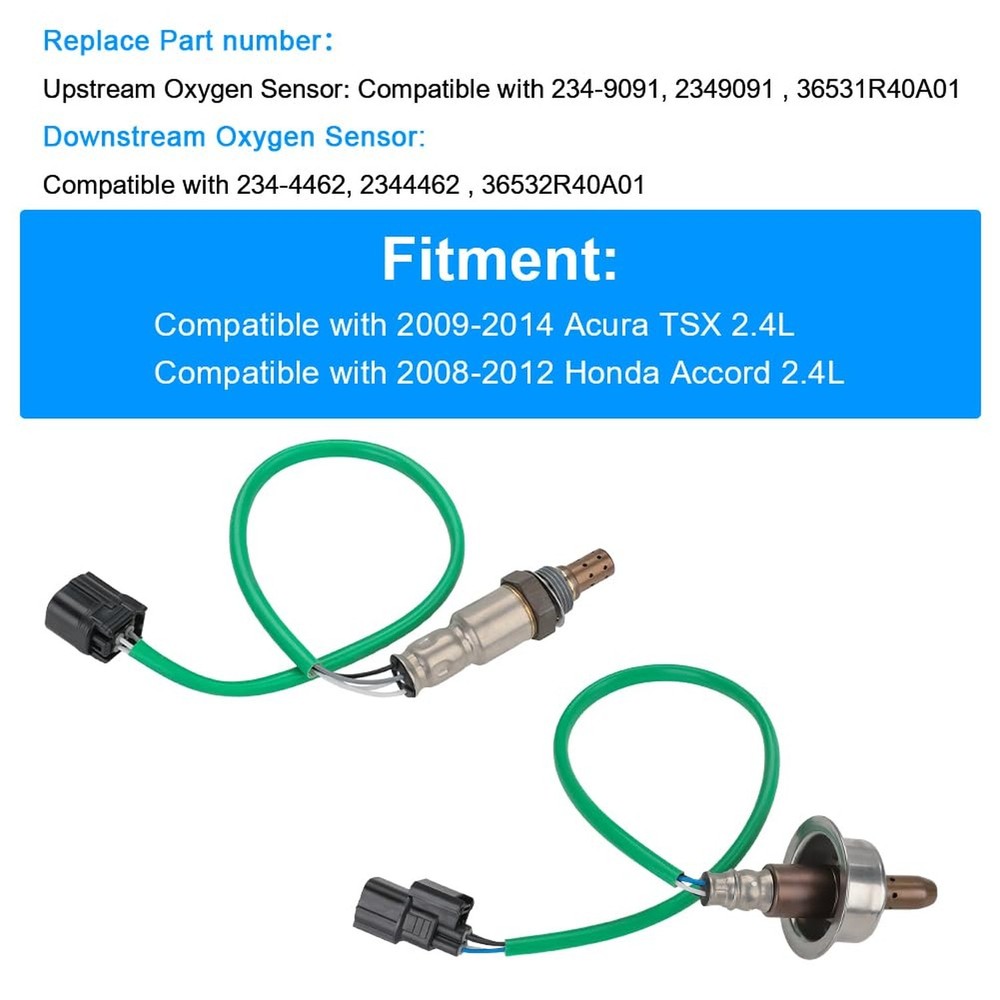 JDMON 2PCS O2 Oxygen Sensor Upstream & Downstream Replacement for Acura TSX 2...