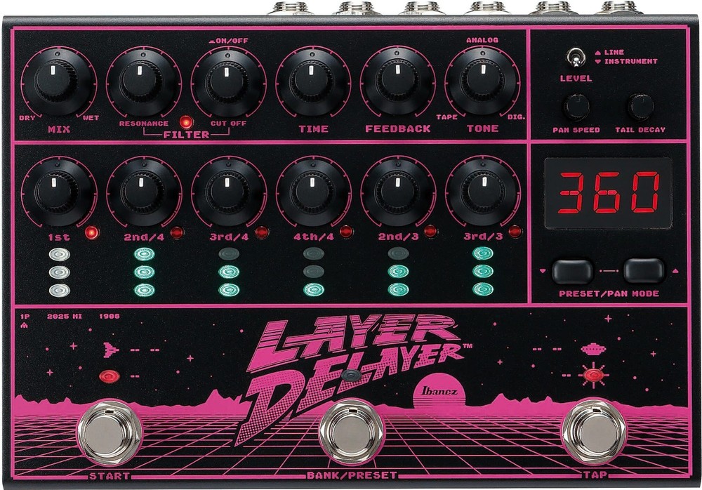 Ibanez Layer Delay Multi-Head Delay Effects Pedal