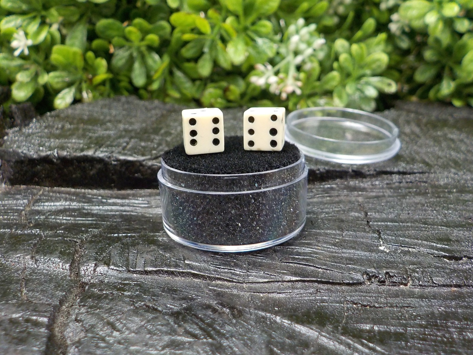 Old Rare Vintage Antique Civil War Relic Bone Dice Set Extremely Rare Free Case