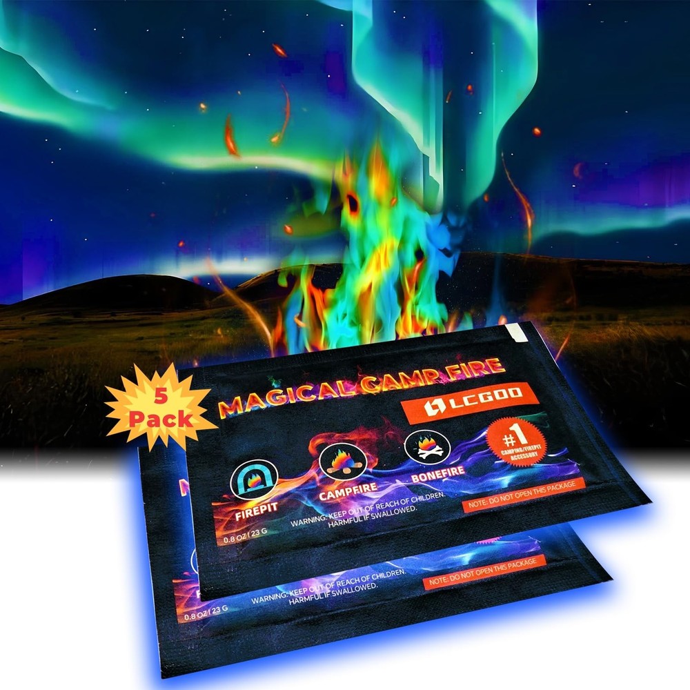 Fire Color Changing Packets Pit - Last Longer 5 Pack, Magical - 0.8 Oz