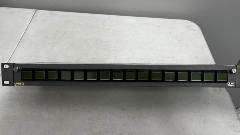 Evertz Quartz CP-1000E Intelligent Router Control Panel