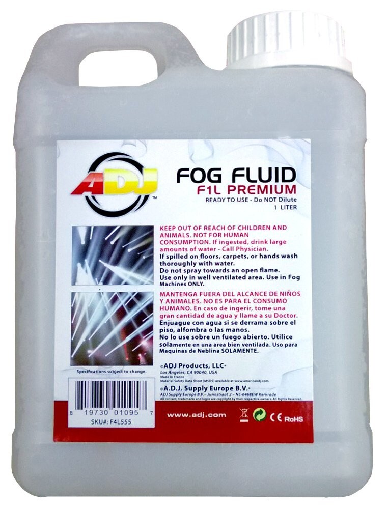 Smoke Fog Juice Liquid Fluid Universal Fit For Water Based Fog Machines 1 Litre
