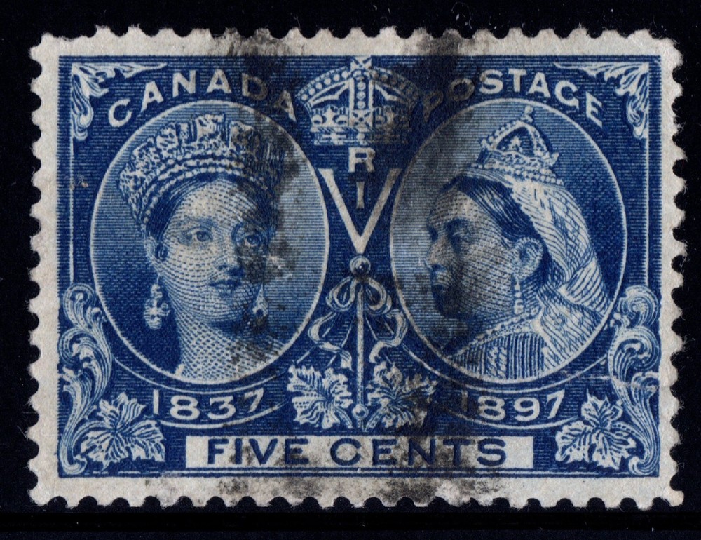 #54 Jubilee 5c Canada used