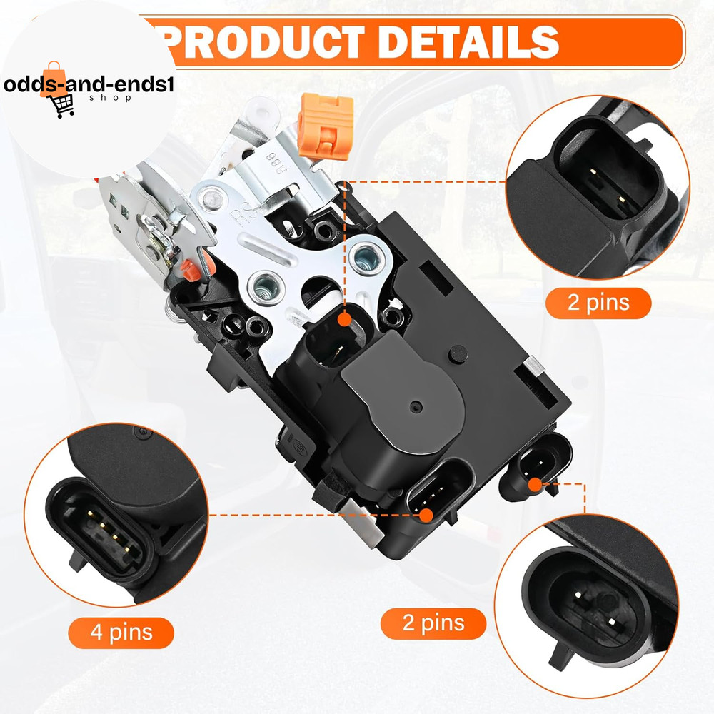 Door Lock Latch Actuator - Front Right Passenger Side - Compatible with 2001-200