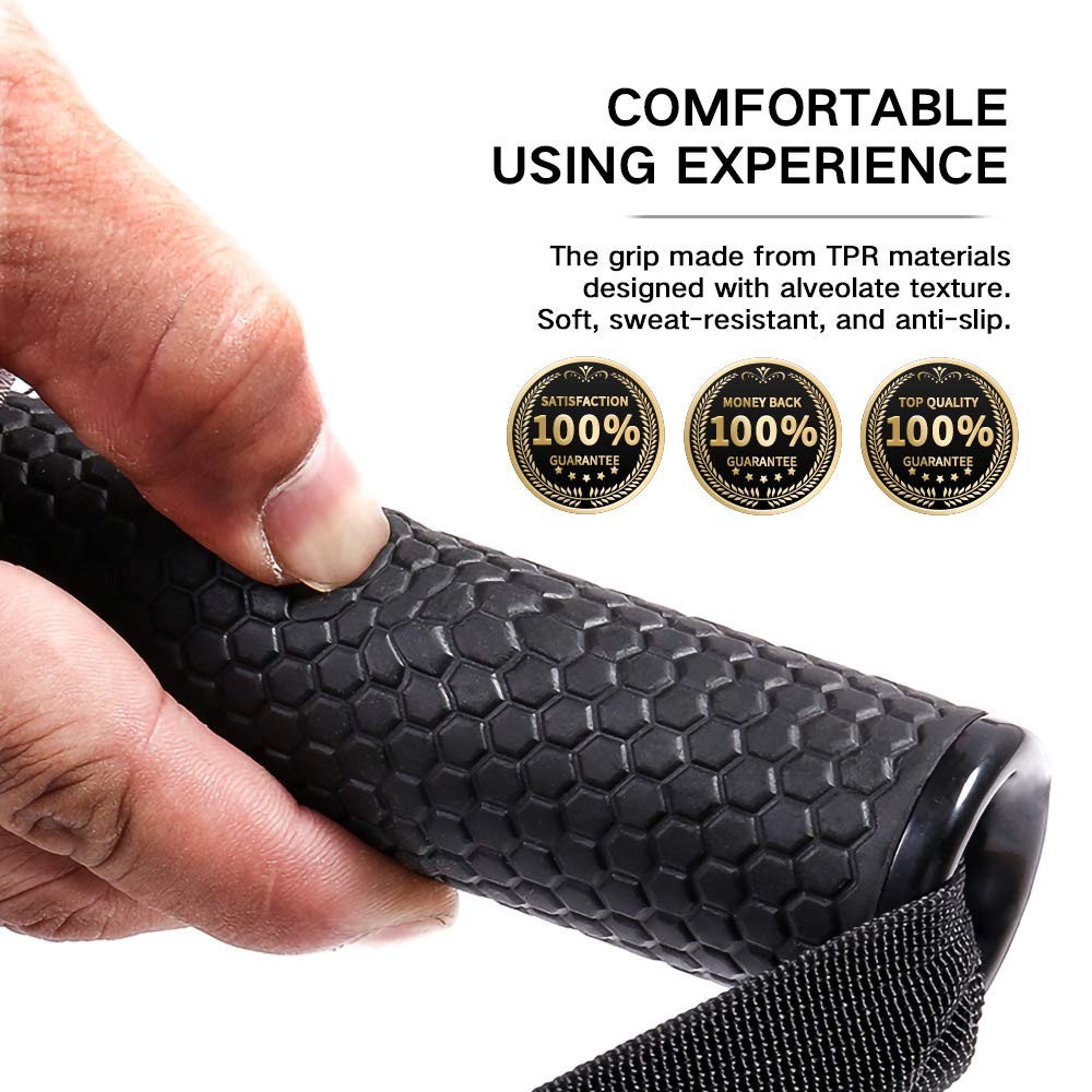 Cable Handles Gym Equipment, Heavy Exercise Handles with Solid ABS Core Grips...