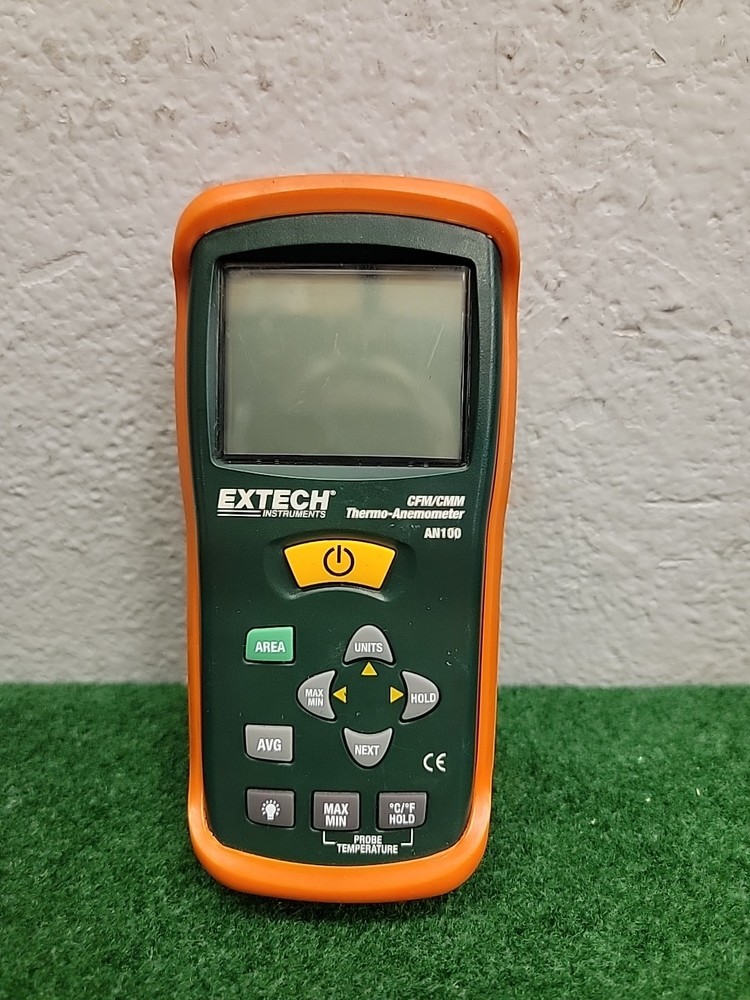 Extech AN100 Vane Anemometer with Backlight, Temp, Hold, Max/Min NEED BATTERY
