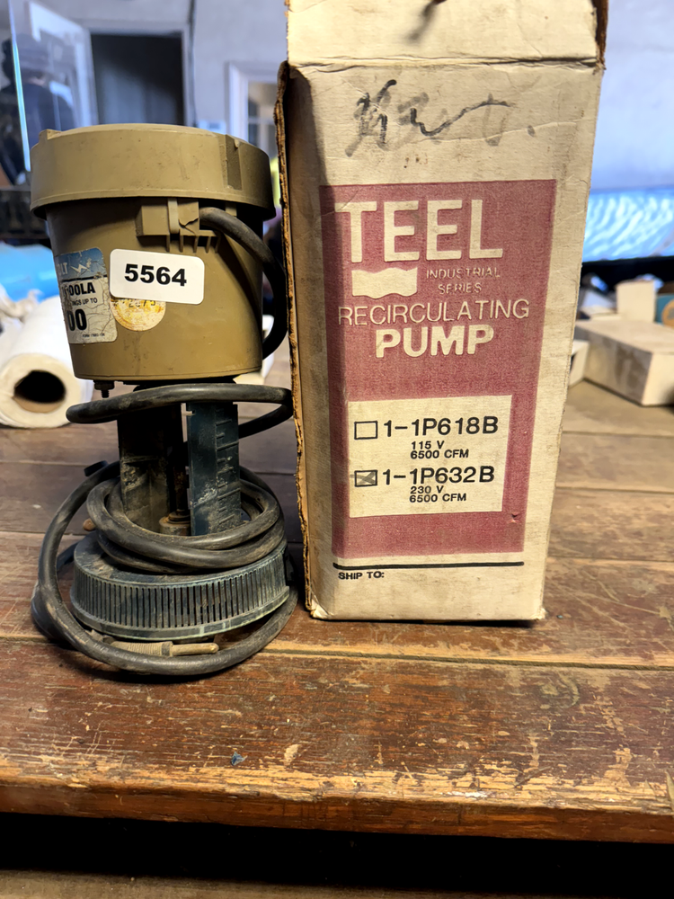 TEEL Recirculating Pump 1-1P632B 230V 6500 CFM