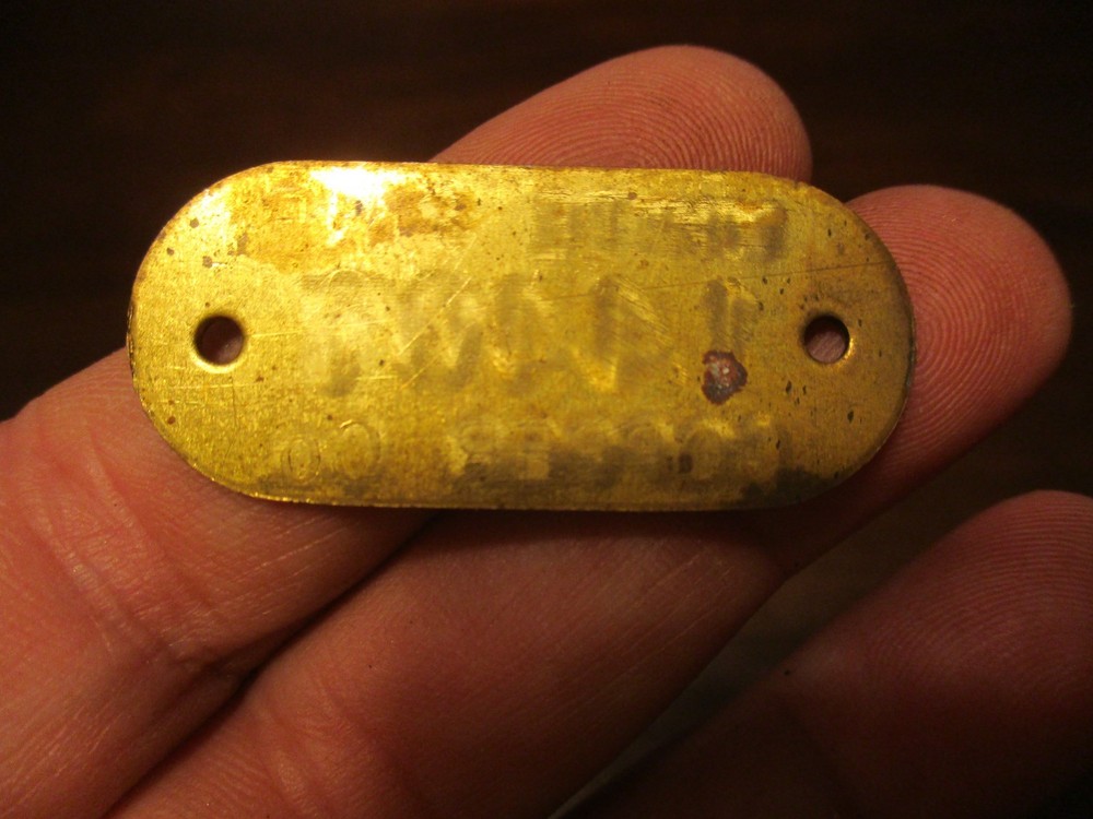 WHITE PINE COPPER CO. # 14407 Mining Co. employee ID No. Tool check token