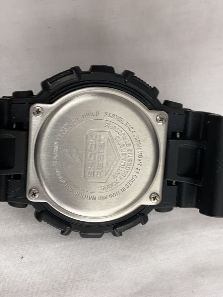 CASIO Quartz Watch G SHOCK Digital Analog Rubber BLK BLK