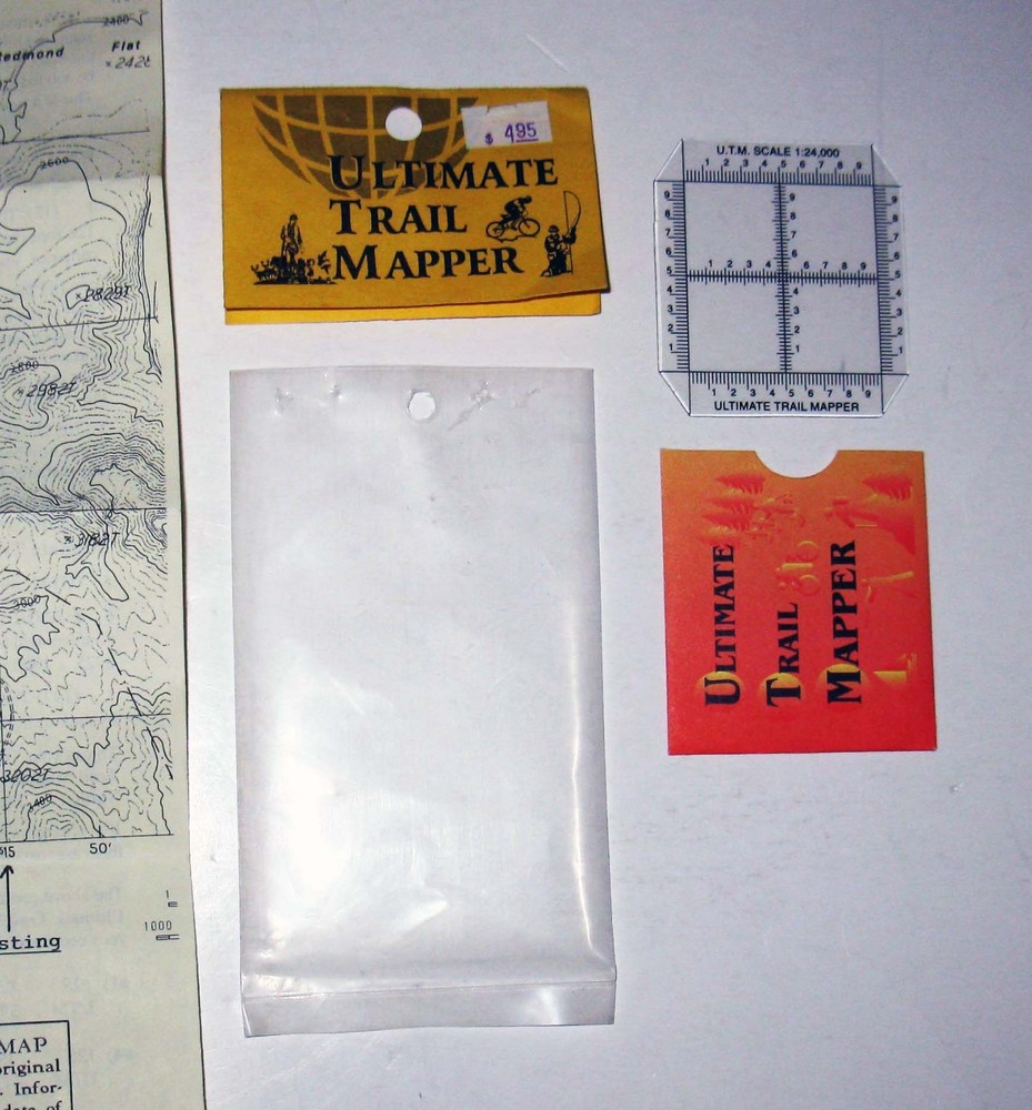 Vintge Ultimate Trails Trail Mapper Analog Mapper in Package with Sample Map