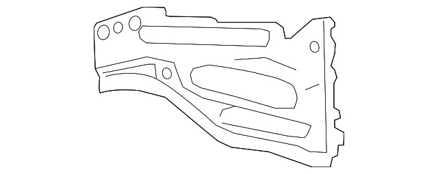 Genuine GM Driver Side Front Compartment Outer Side Rail Extension 84660959