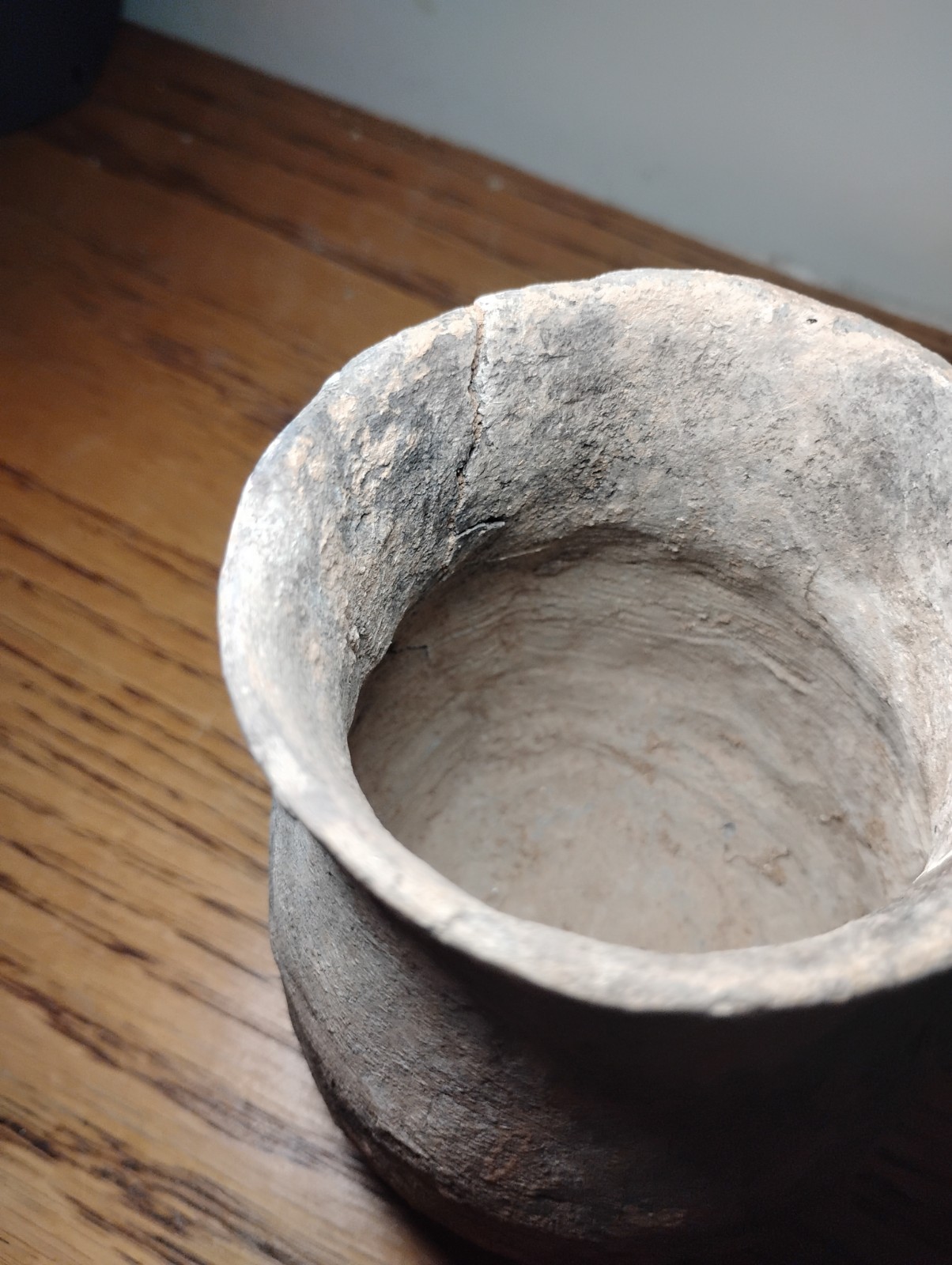 Ancestral Hohokum Corrugated Pottery Jar Intact New Mexico 1000+ Years
