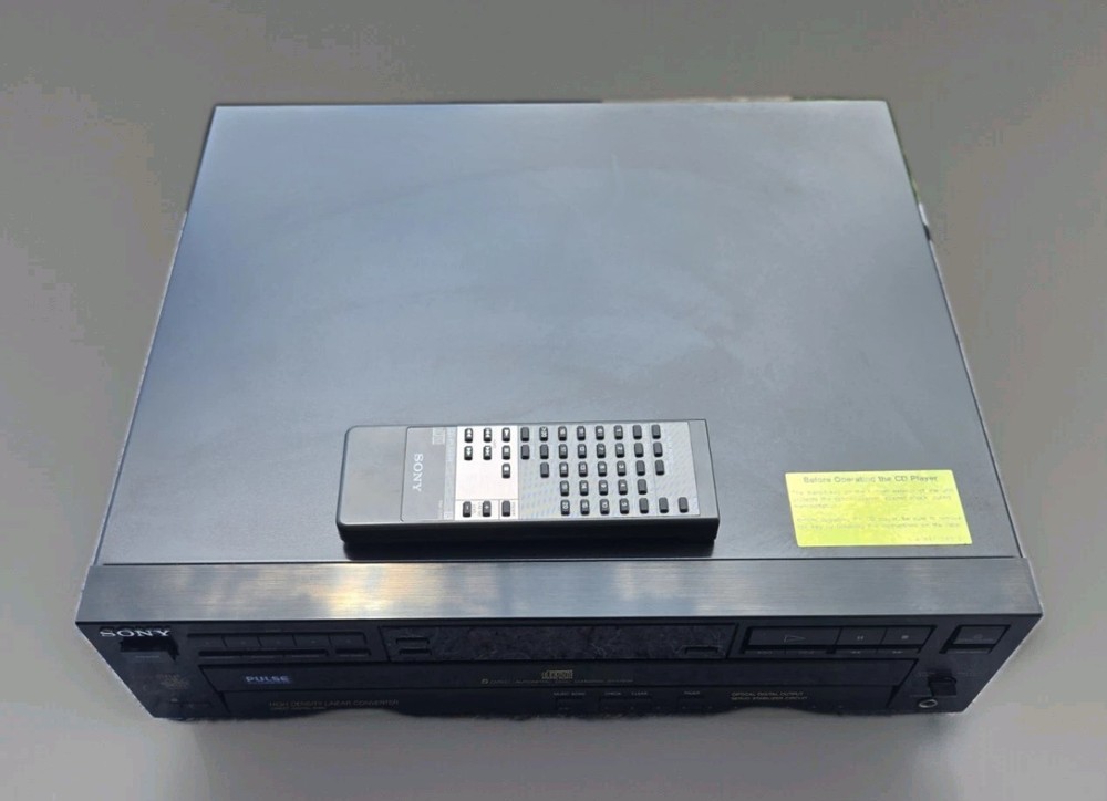 Sony CDP-C505 - 5 Disc CD Changer Player - Tested - Working