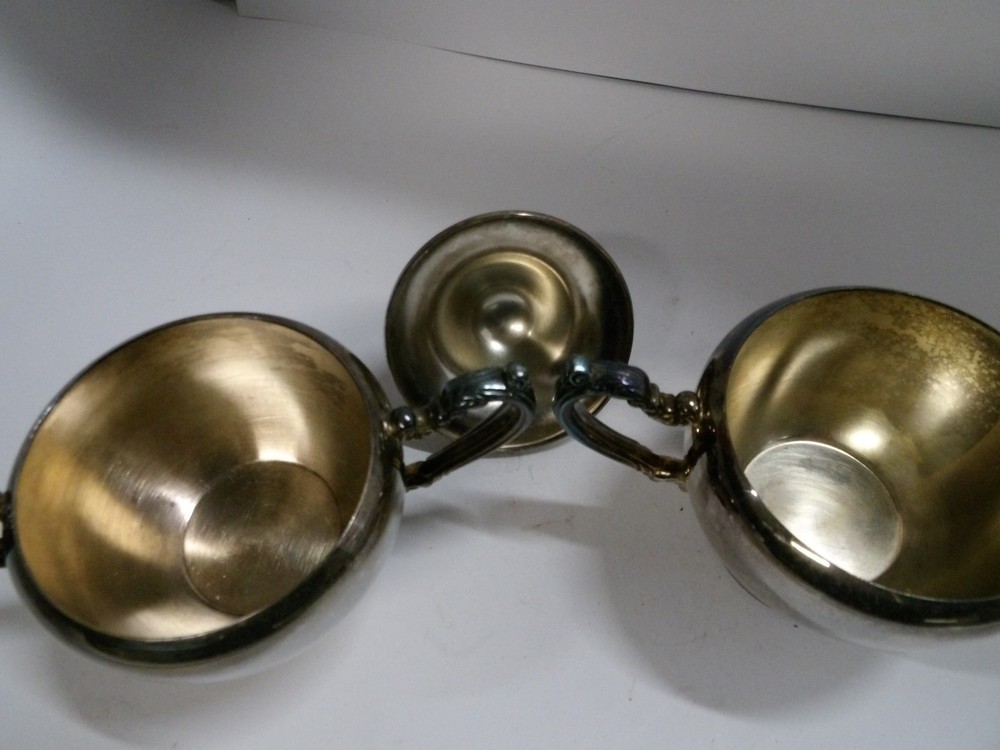 Vintage Silverplate Cream and Sugar Set