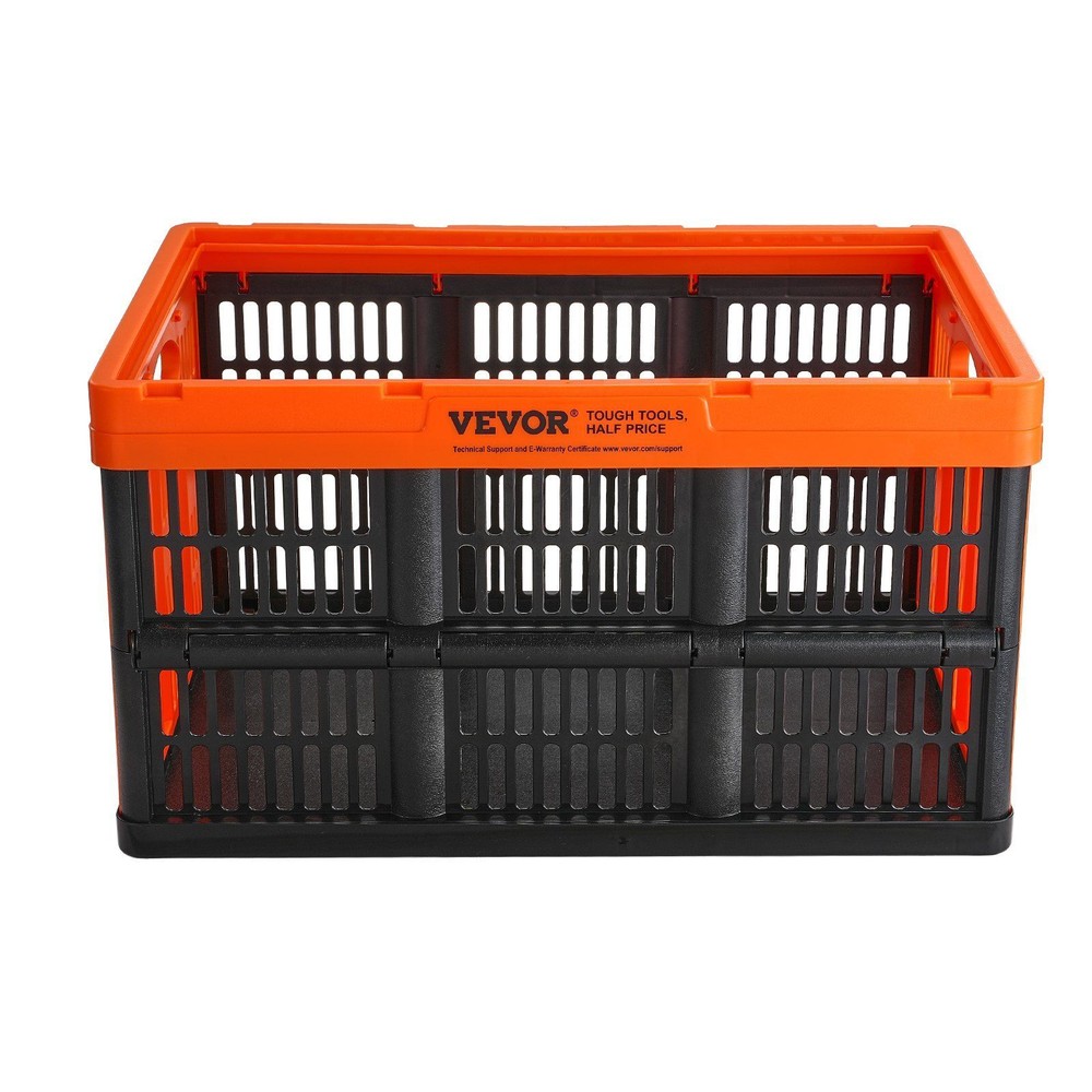 3 Packs Plastic Collapsible Storage Basket 45L Stackable Storage Containers