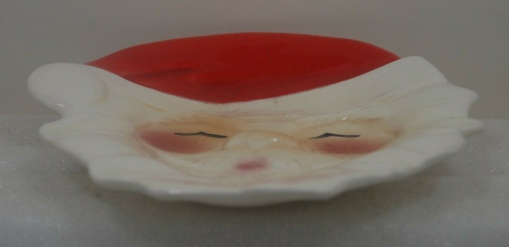 Vintage Ceramic 50's Santa Trivet