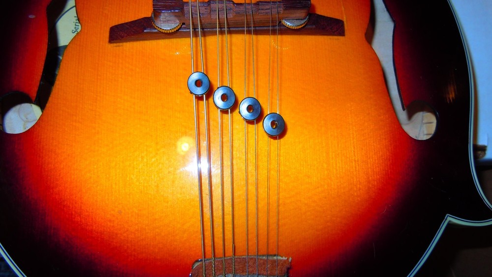 40 Mandolin String Overtone Dampers Grommets Improve Tone Fast Ship
