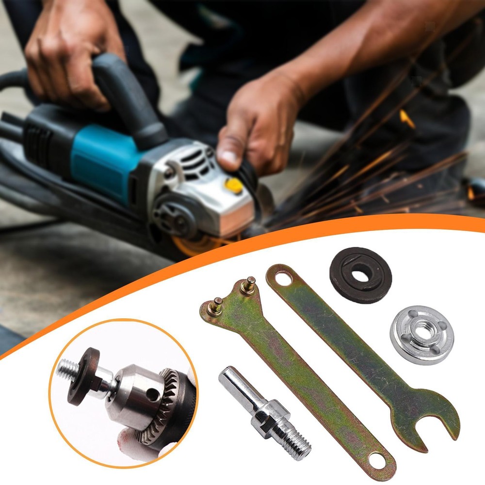 Angle Grinder Connecting Rod Adapter Iron Mandrel Conversion Tool Set for