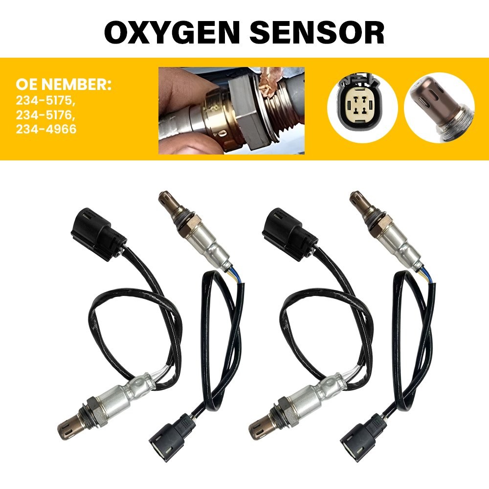 For 2016-2019 Ford Explorer Flex V6 3.5L 4PCS Upstream+Downstream Oxygen Sensor