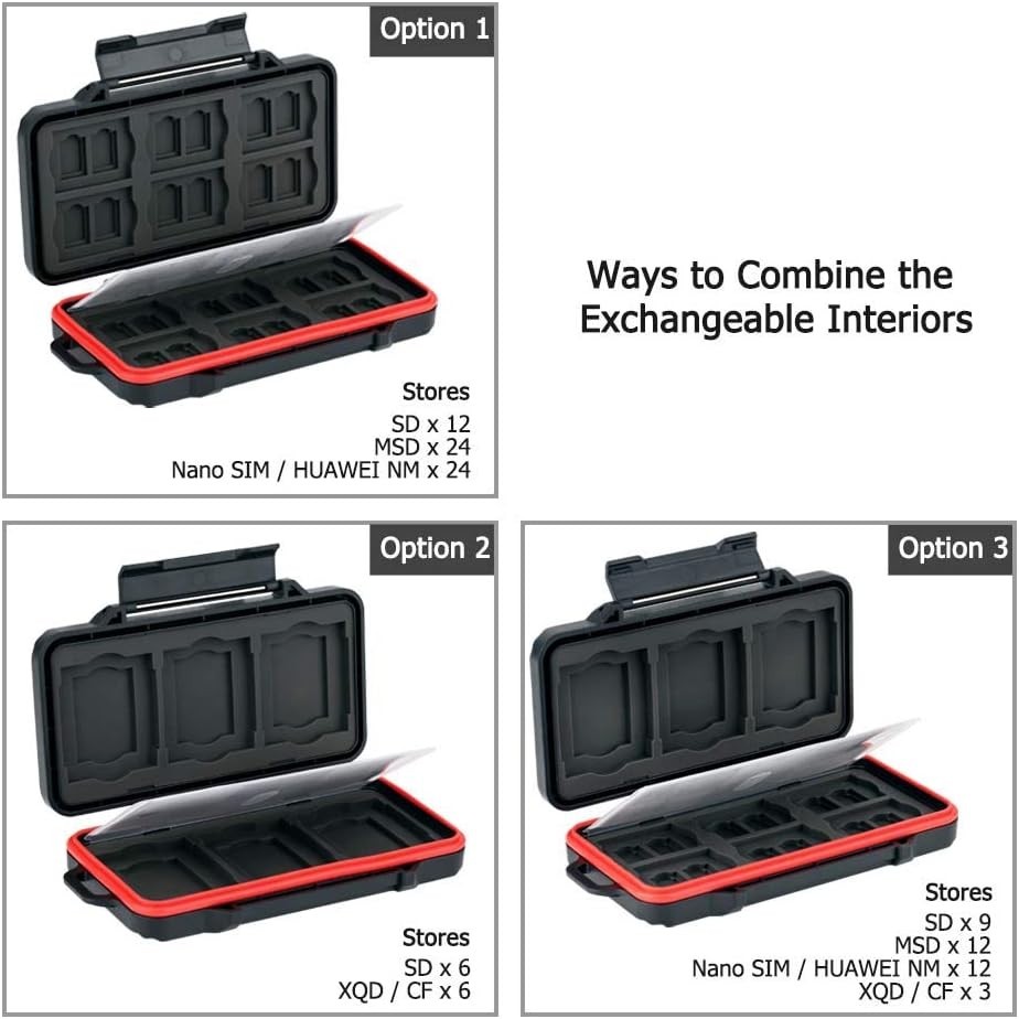 Compact & Customizable 48-Slot Memory Card Carrying Case for CFexpress and SD