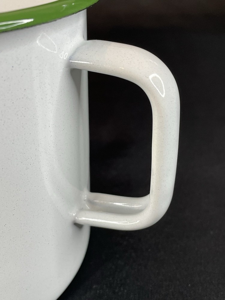 Vintage Enamelware 3 Cup Pitcher Made In Yugoslavia