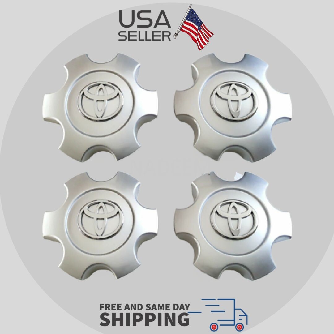 T69440 4X Sequoia Tundra 03-07 Wheel Center Hub Caps Silver 56069440 FOR Toyota