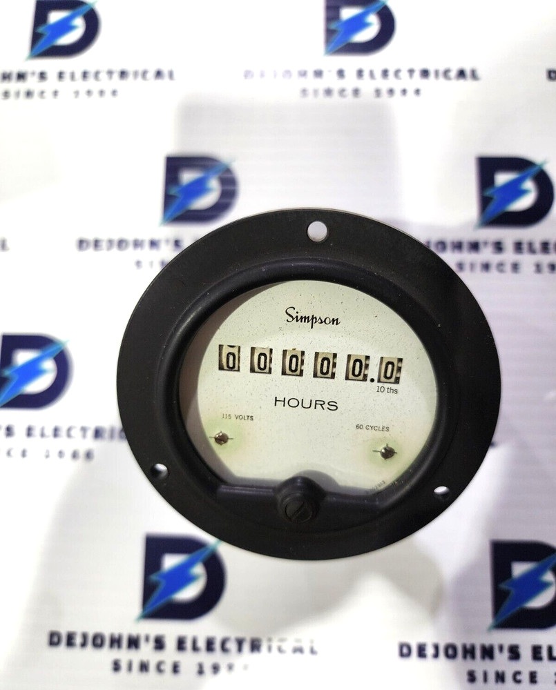 SIMPSON 55ET 03580 115V ELAPSED TIME INDICATOR