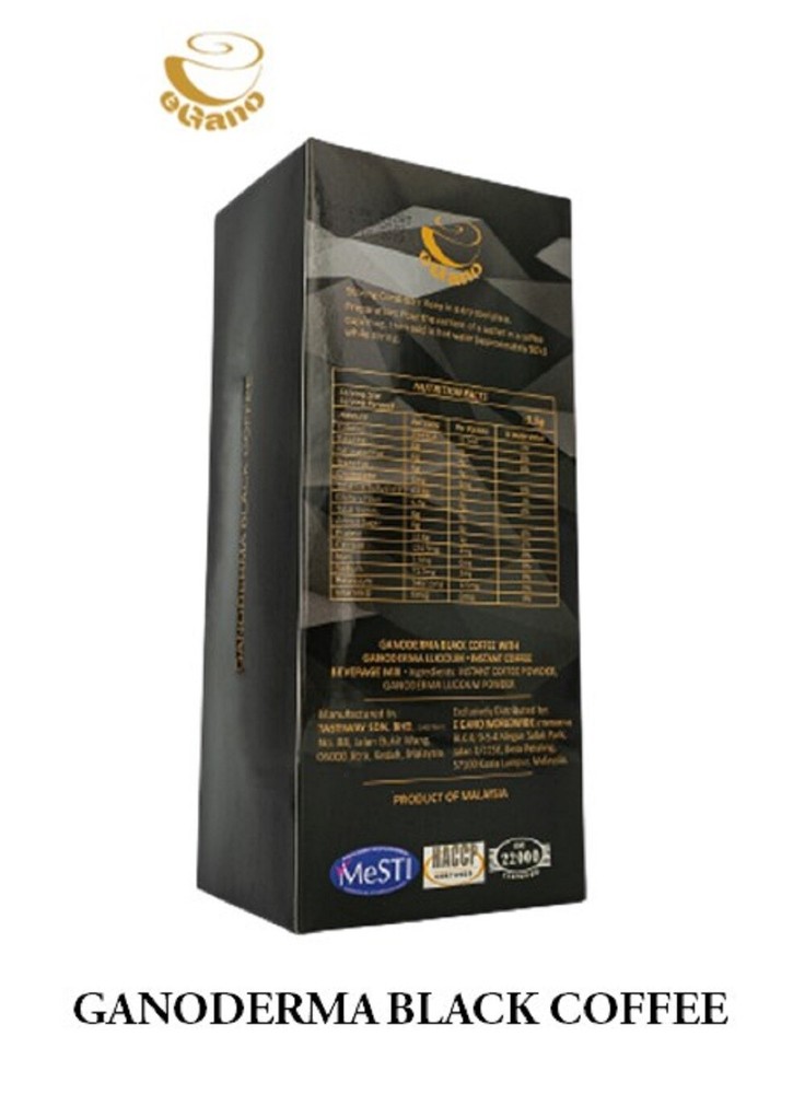 eGano 5 Box Premium Ganoderma Black Coffee Exp 2025 Expedited