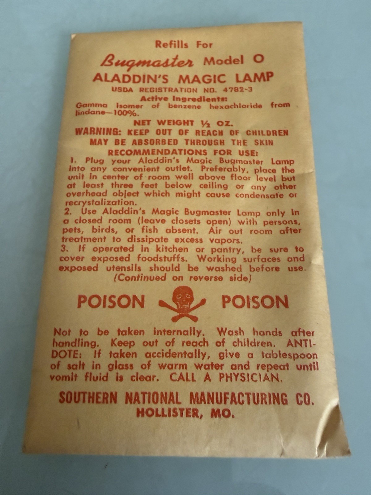 Vintage Aladdin's Magic Lamp Bugmaster Electric Ceramic Insect Control in Box