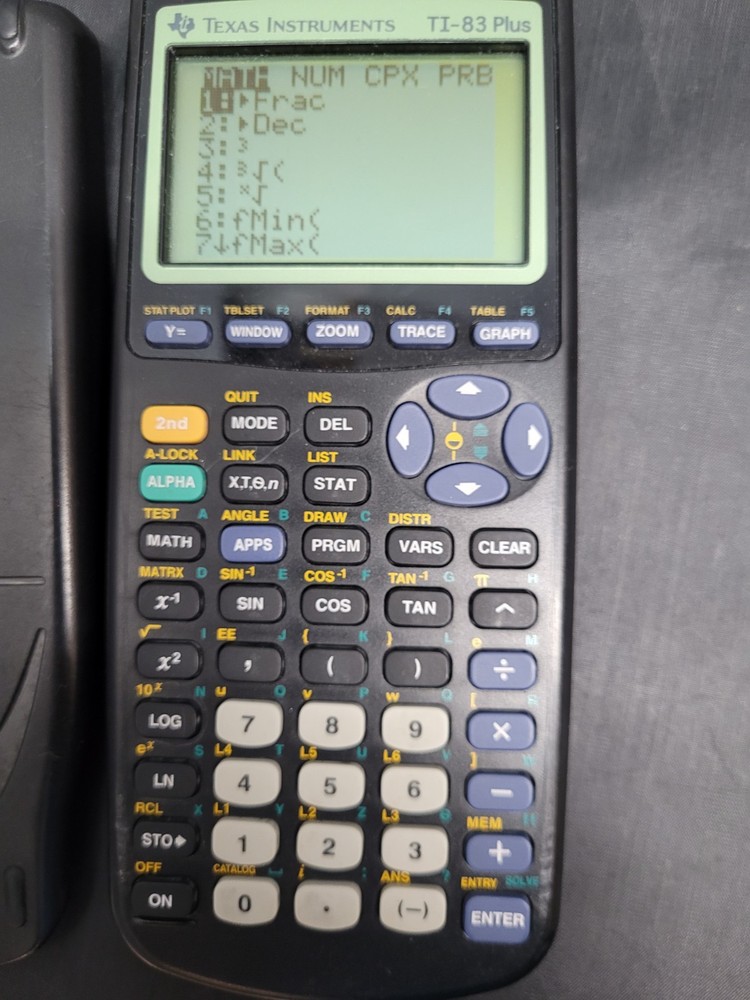 Texas Instruments TI-83 Plus Graphing Calculator - Black Tested Working