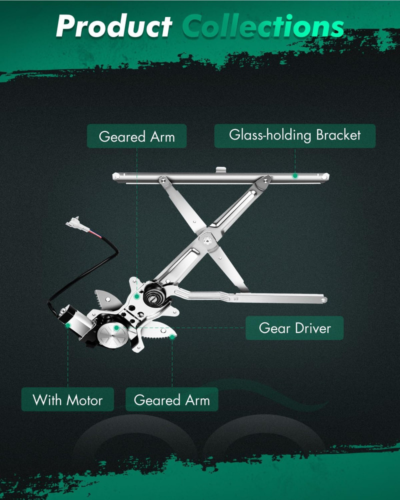 1995-2004 Tacoma Front Left Driver Side Window Regulator–Compatible