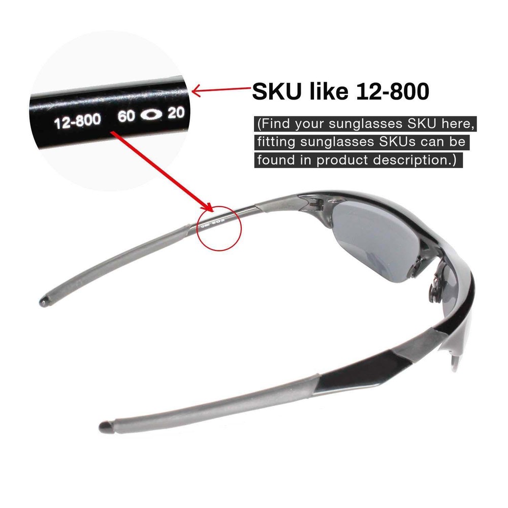 Walleva Fire Red Non-Polarized Replacement Lenses For Oakley Half Jacket