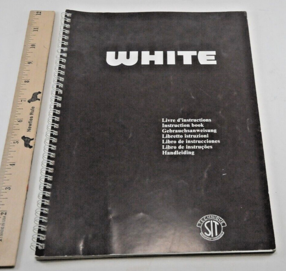 Vintage White Knitting Machine Instruction Book SIT