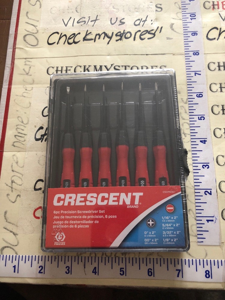 NEW Crescent SDPS6 6 Pc. Precision Screwdriver Set (T)