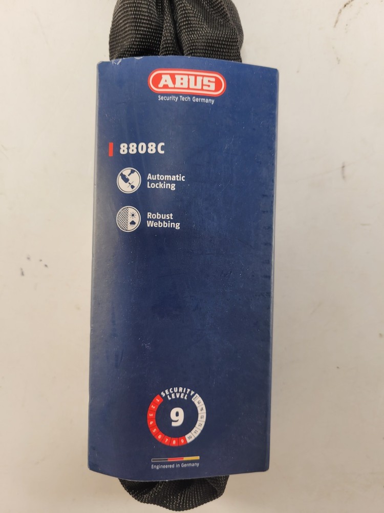 Abus 8808C Chain Lock - Combination 2.9' 8mm Square Black