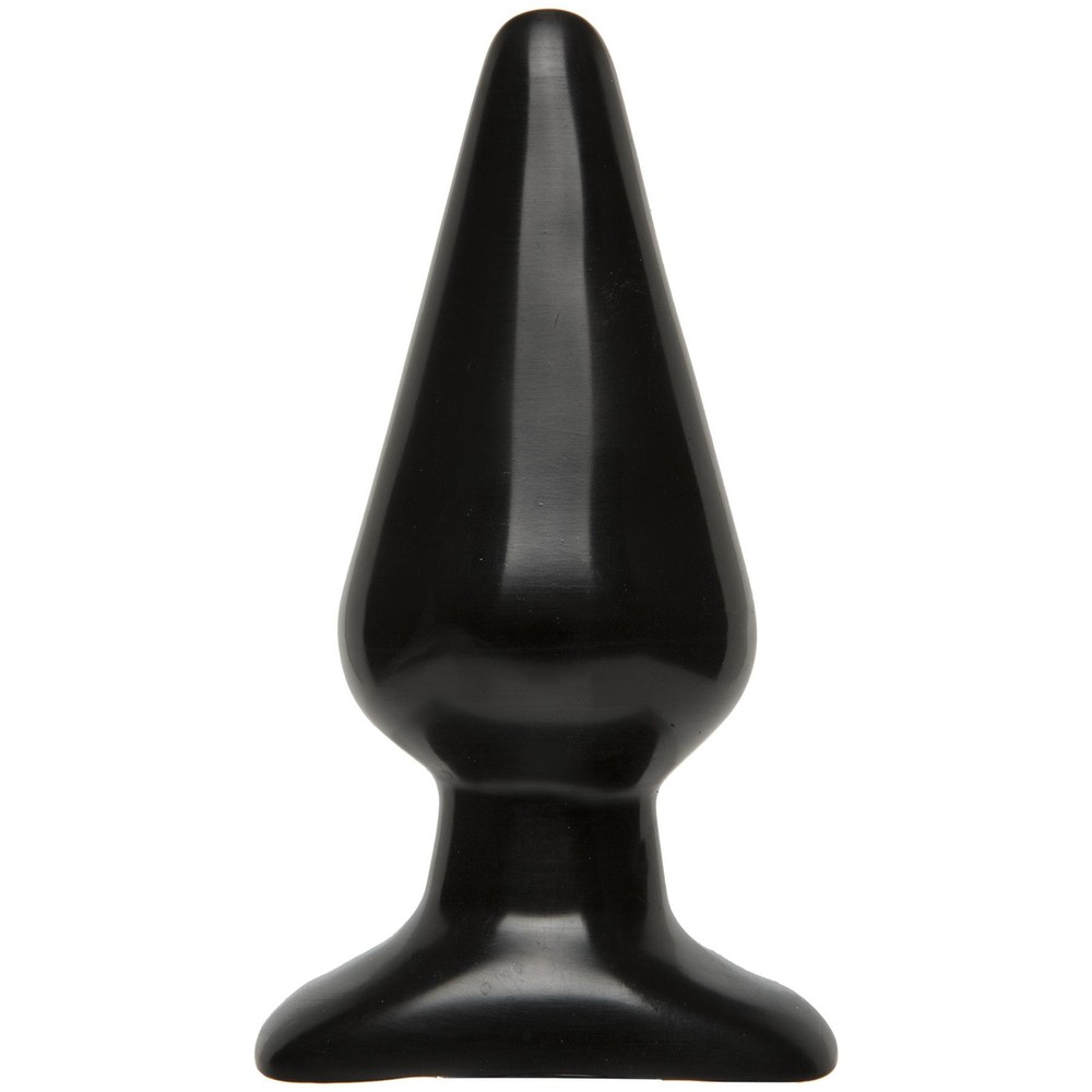 Doc Johnson Classic Butt Plug - Smooth Black - Large Size Toy