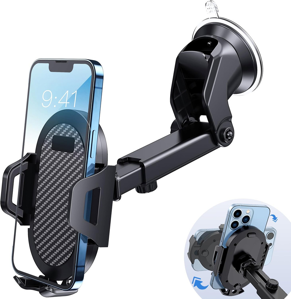 Car Phone Holder Mount Dashboard Windshield 360 Adjustable Strong Suction