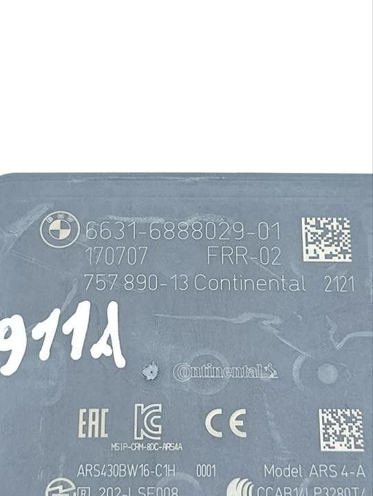 Control unit for automatic distance system and radarsensor BMW 7 2018 6888029